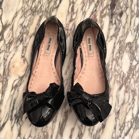 Miu Miu, patent black, size 6 - Picture 2 of 8
